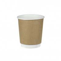 Πoτήρι Double Wall Kraft 8oz 25 τεμ 